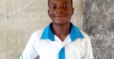 Nigerian student in uniform